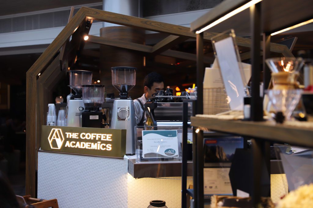 Interior of The Coffee Academics, one of the cafes in One Raffles Place