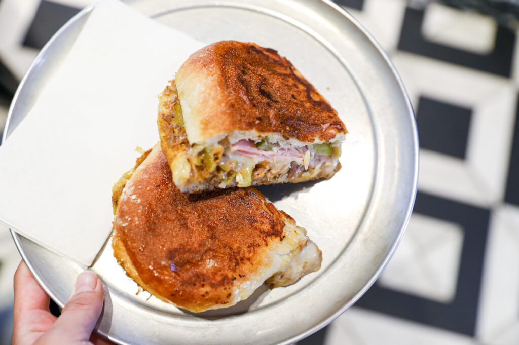 Cubano, Cuban sandwich, park bench deli menu