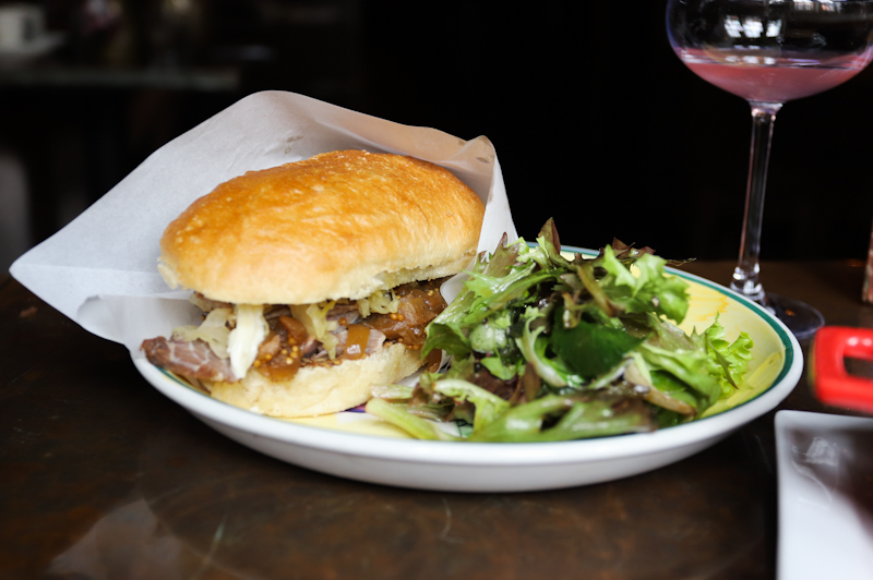 dapper coffee menu, beef sandwich, food at Telok ayer