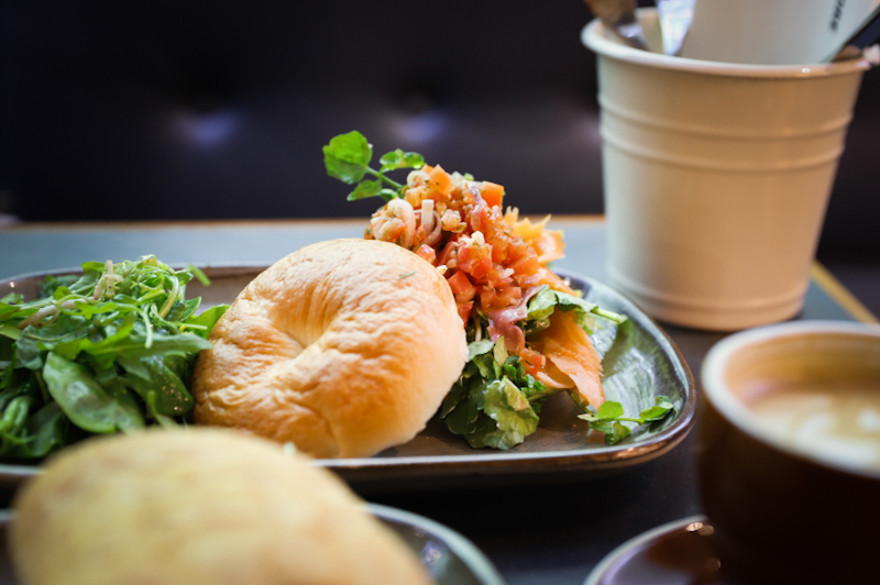 the providore smoked salmon bagel