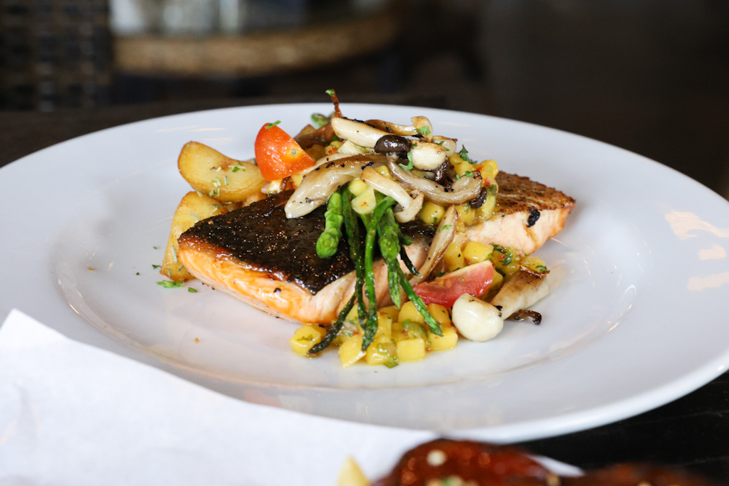 Salmon Fillet with Mango Salsa at Georges Singapore