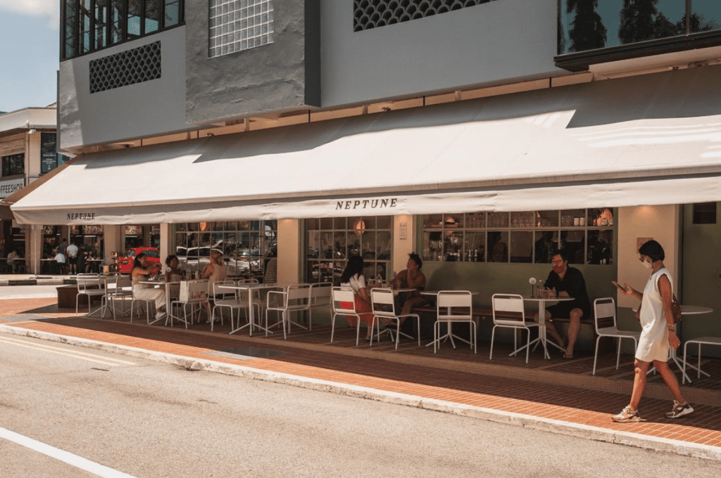 Neptune, cafe located along East Coast road. Photo taken by @doggaebi