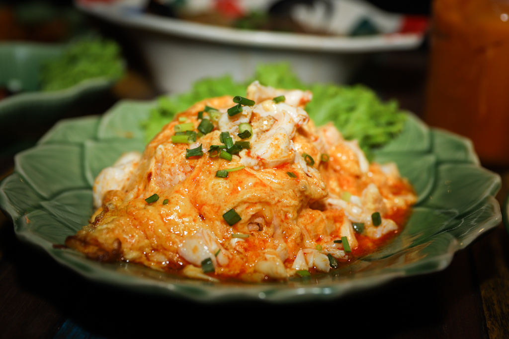 Creamy Crab Omelette with Rice