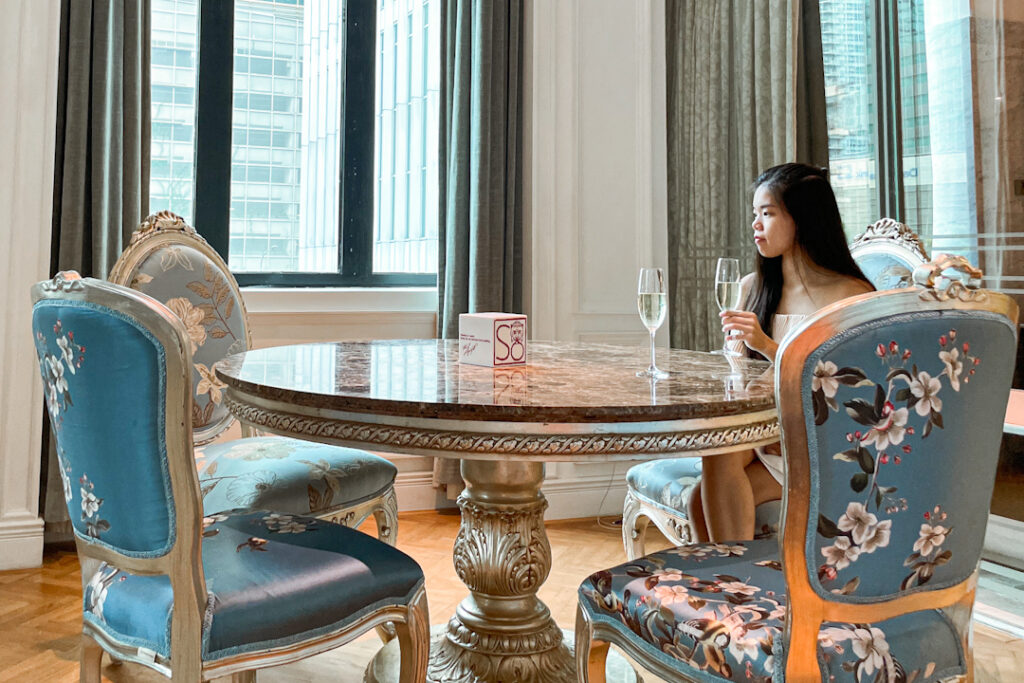 Exquisite furniture in SO/ Singapore VIP Hotel Room