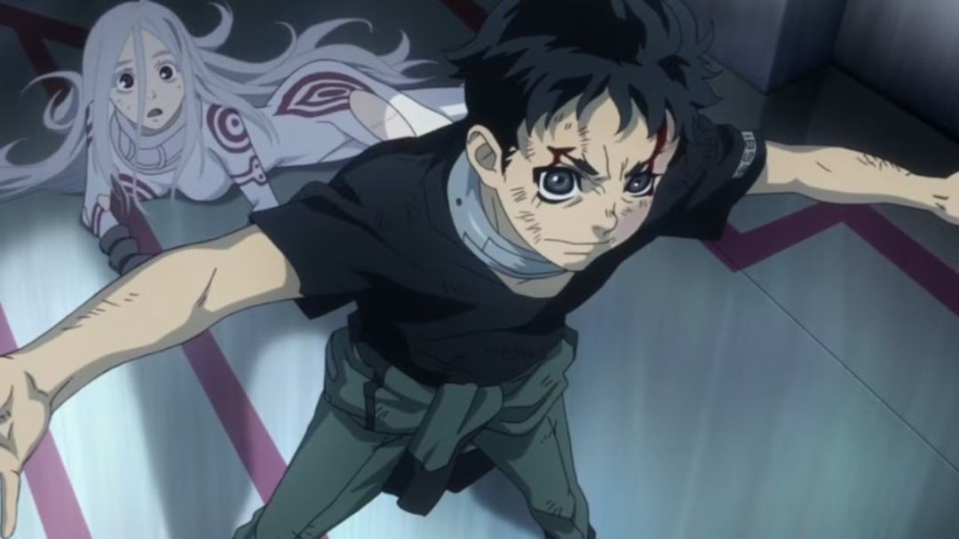 Deadman Wonderland screen grab animes like Alice in Borderland
