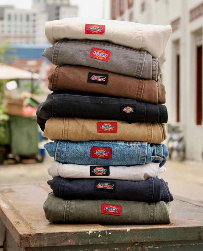Second hand thrifted Carhartt Jeans at STAKEOUT thrift store, sister store of Loopgarms vintage clothes