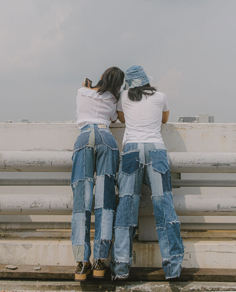 Patchwork jeans from Vintagewknd
