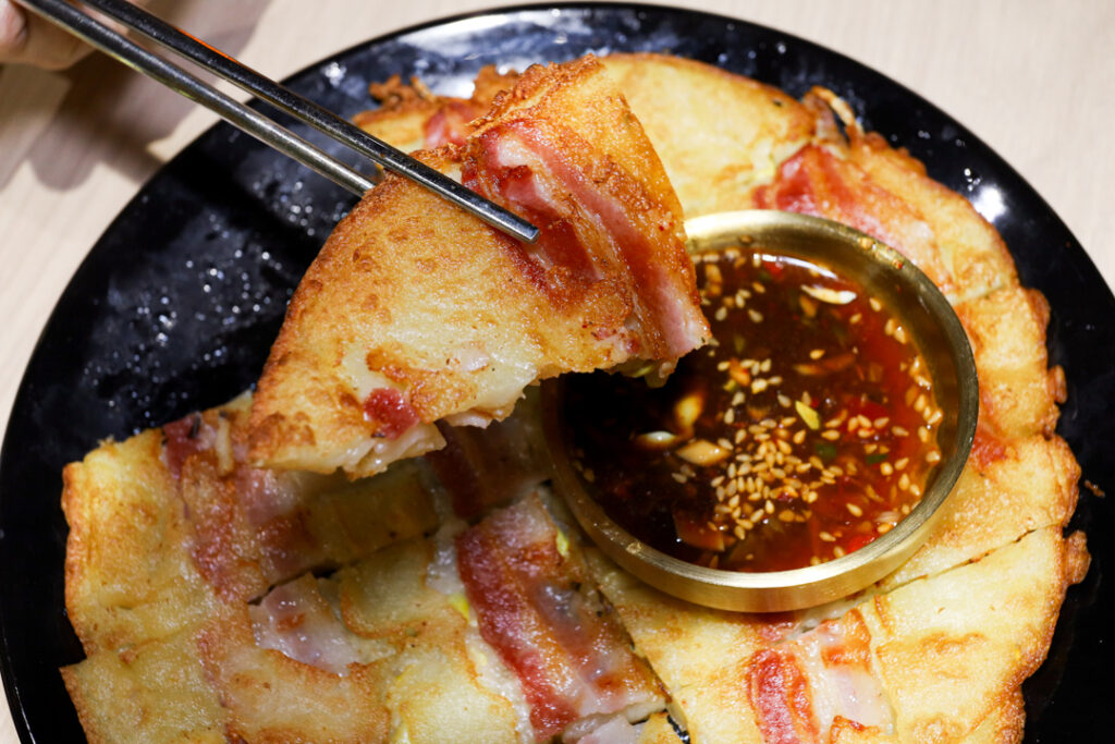 Bacon Kongnamul Pancake at Bulgogi Syo