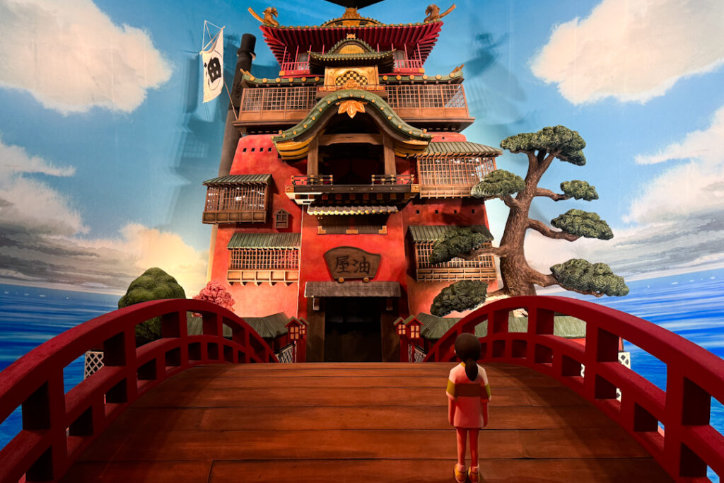 Spirited Away gallery at The World of Studio Ghibli exhibition