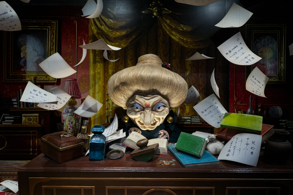 Spirited Away Yubaba installation