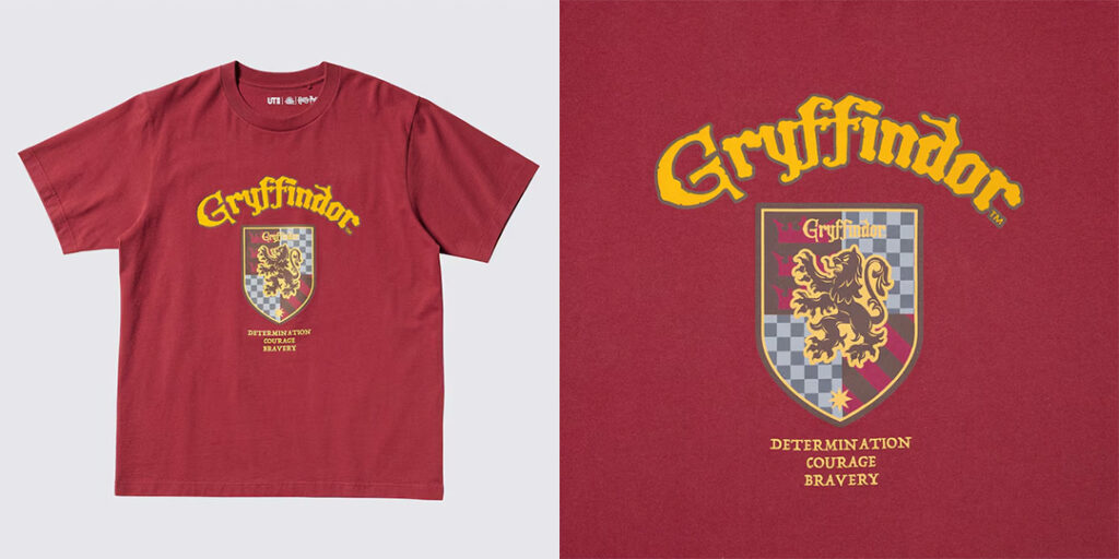 Gryffindor t shirt from Uniqlo
