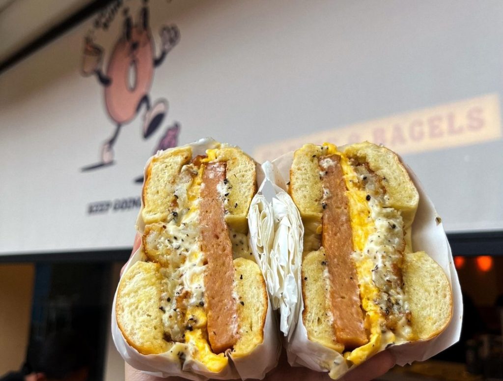 Bagels at a halal cafe in Joo Chiat