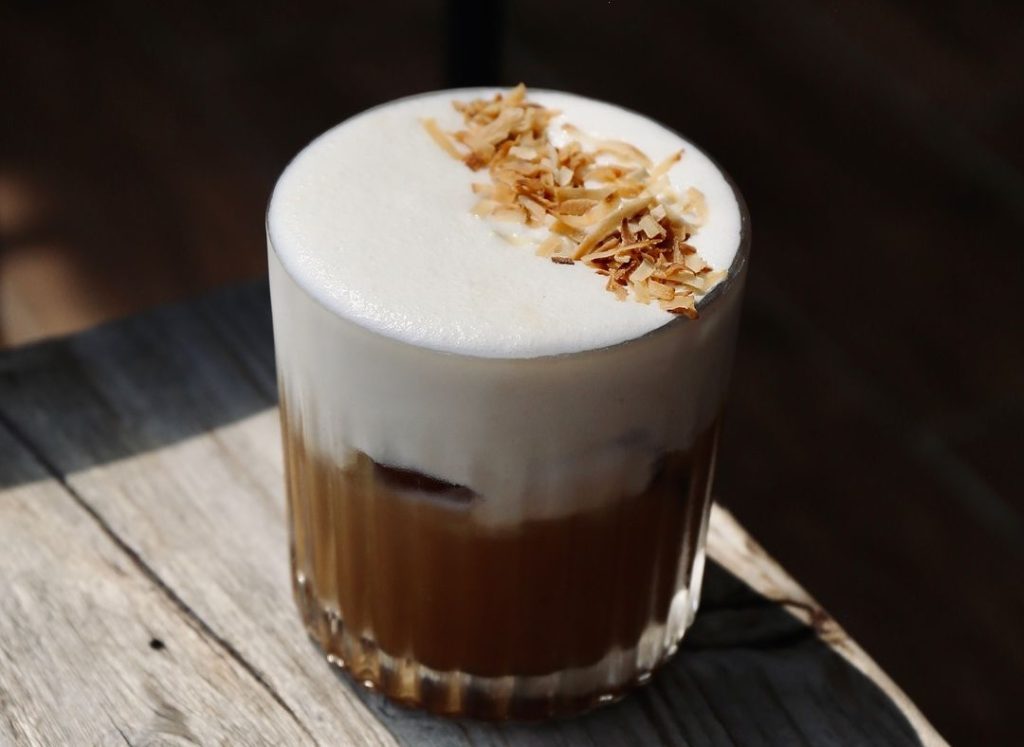 vietnamese coconut coffee in singapore at oaks coffee co