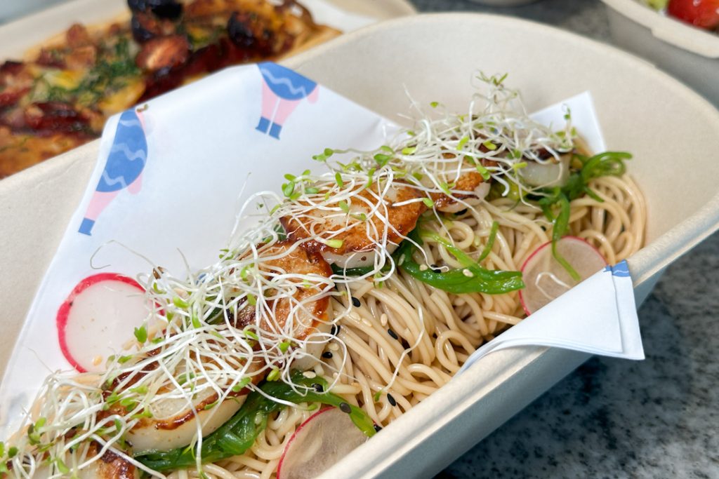 Scallops & Cold Pasta at Good Egg, reviewing brunch menu