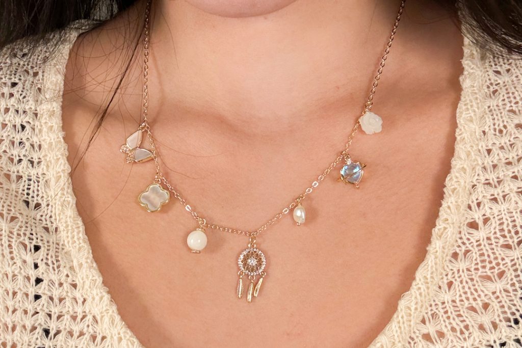 AN Charm workshop necklace at Acrysty Co