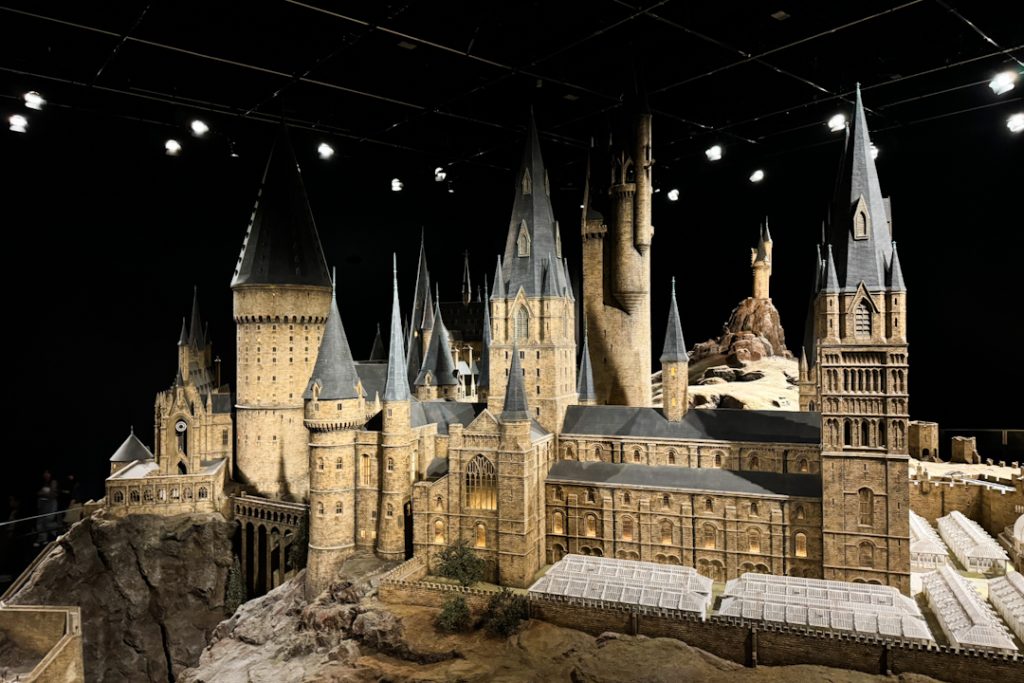 Hogwarts School of Witchcraft and Wizardry model at The Making of Harry Potter Tokyo, Warner Brothers Studio