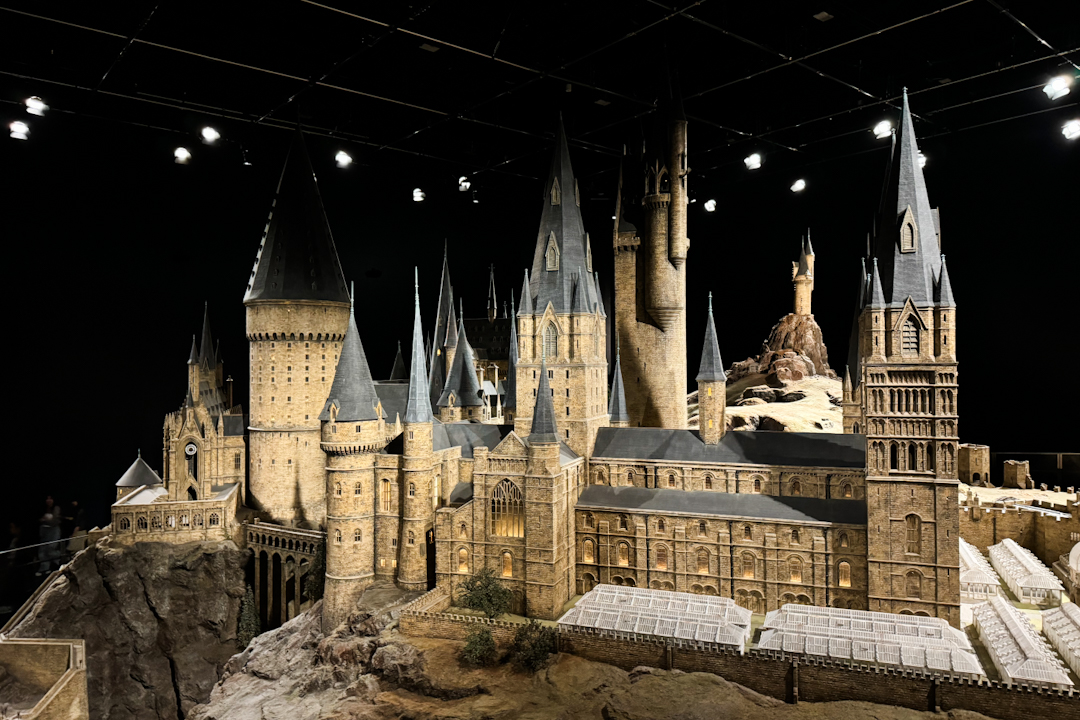 Hogwarts School of Witchcraft and Wizardry model at The Making of Harry Potter Tokyo, Warner Brothers Studio