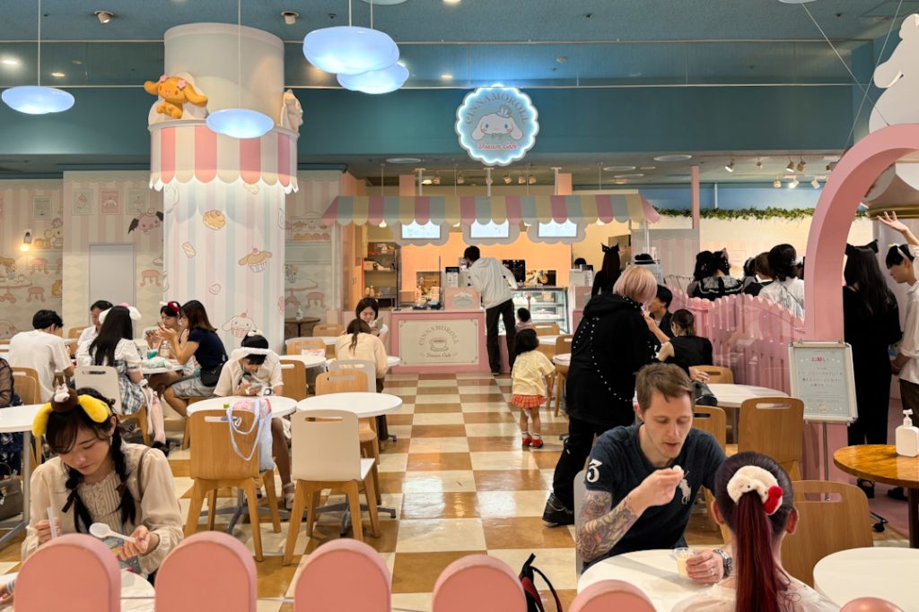 Cinnamoroll Cafe in Sanrio Puroland