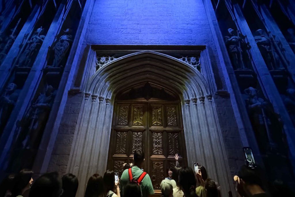 Waiting area of the Tokyo Harry Potter park tour