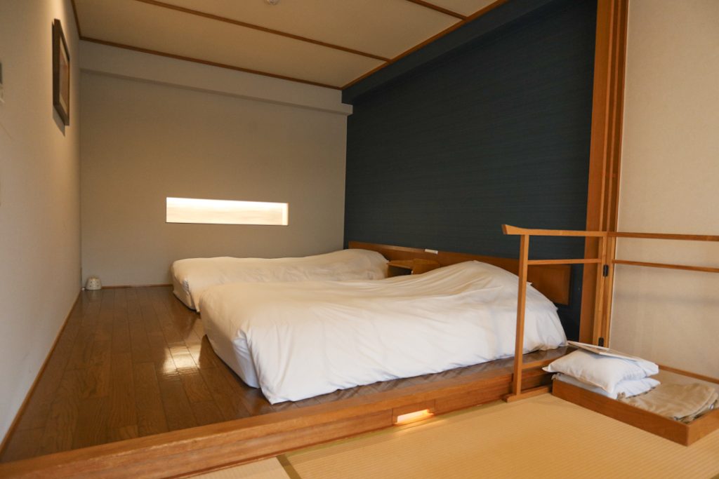Bedroom area in Hamachidorinoyu Kaisyu Onsen Hotel