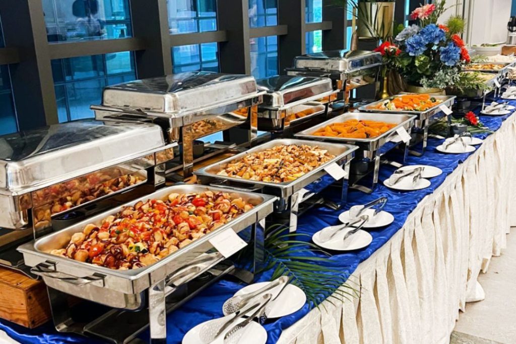 buffet catering with set up by Catering Culture