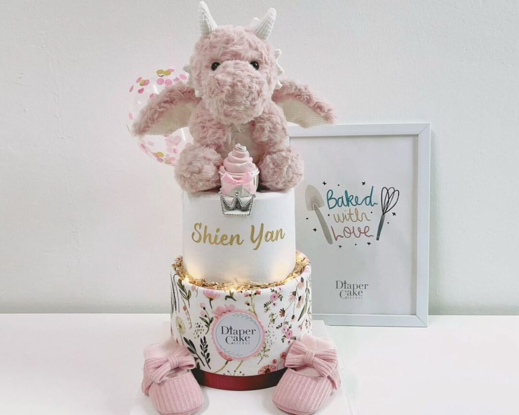 Personalisable diaper cakes