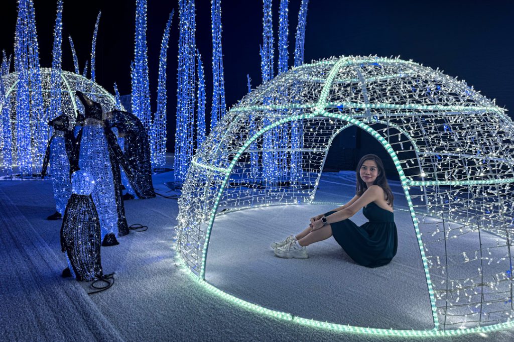 The Infinite Polls light up at illumi Singapore