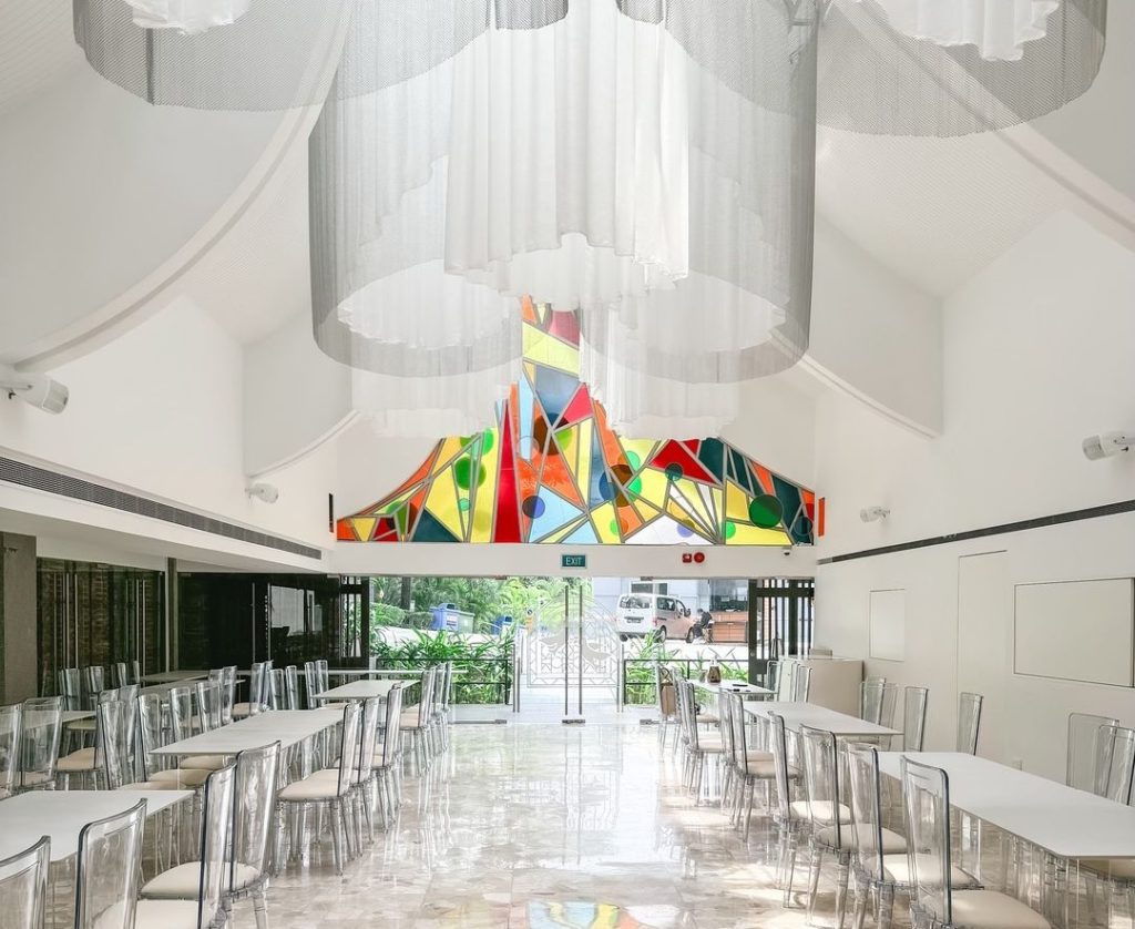 Chapel-like cafe in Mount Sophia.