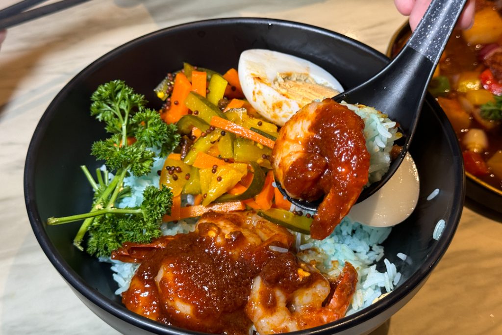 Sambal Prawns Rice Bowl