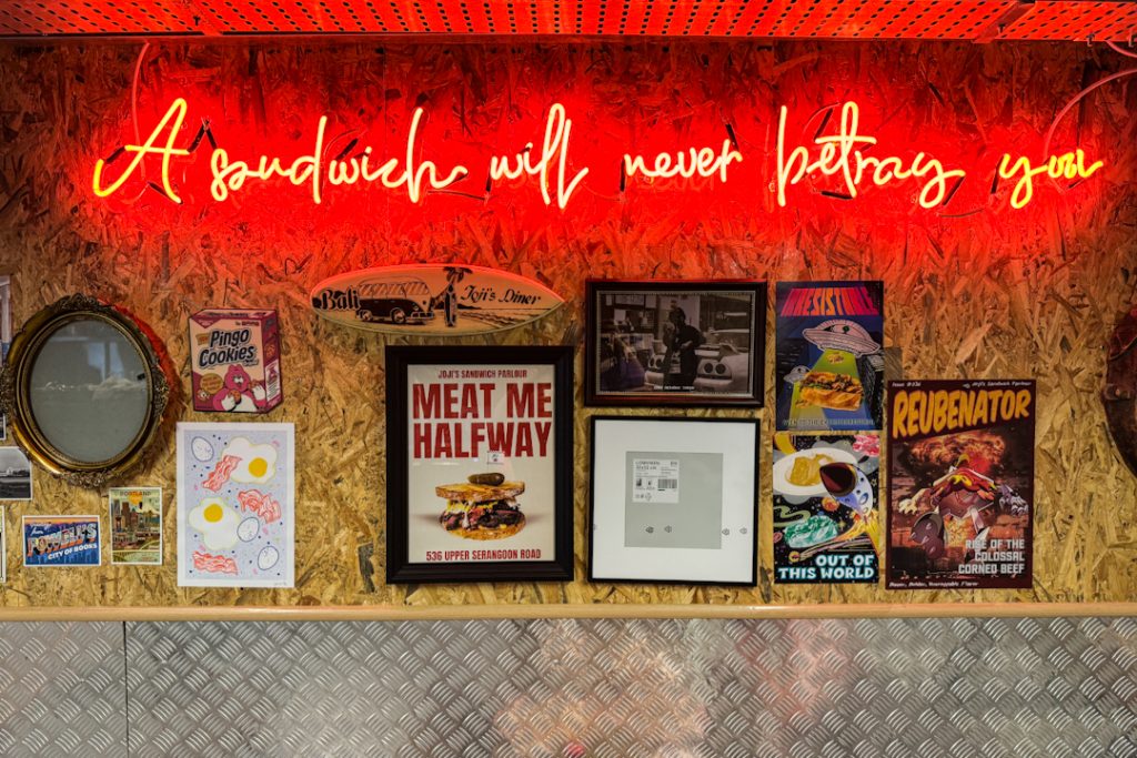 Ambience and decor at Joji's Diner