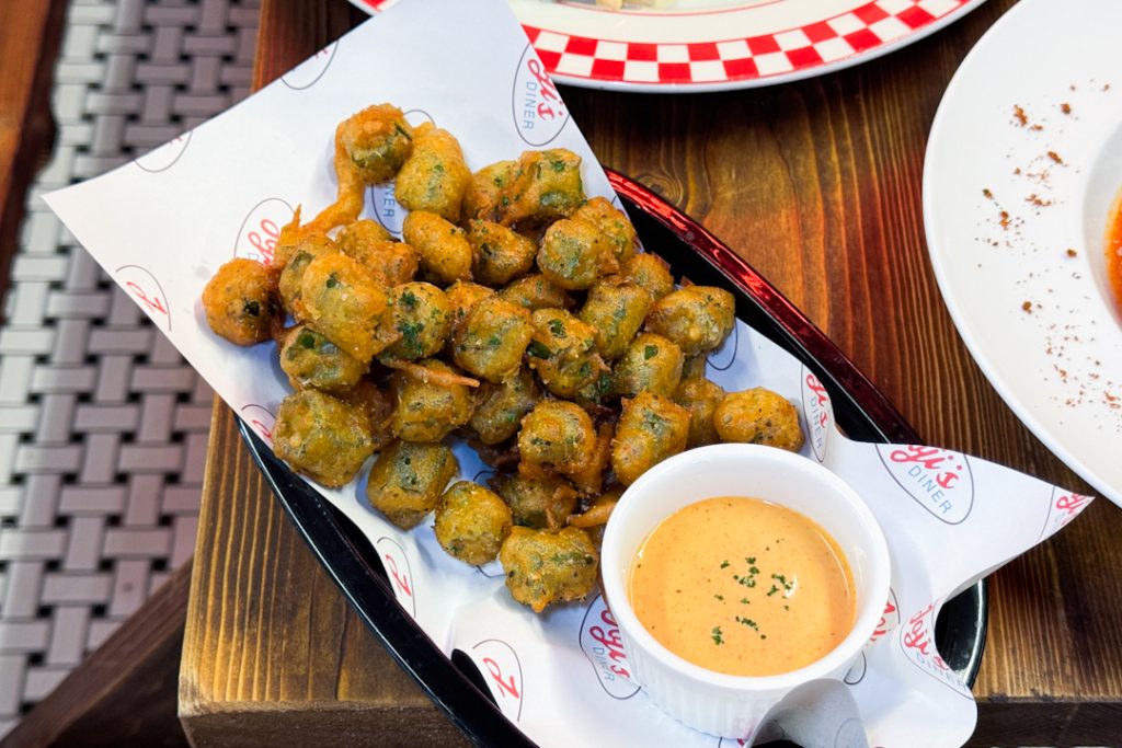Fried Okra side dishes at Joji's Diner