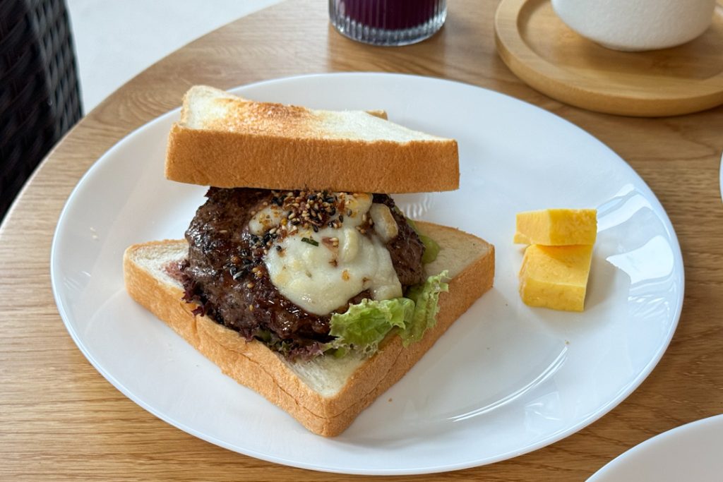 Gyukatsu Sando — Wagyu beef patty sandwich