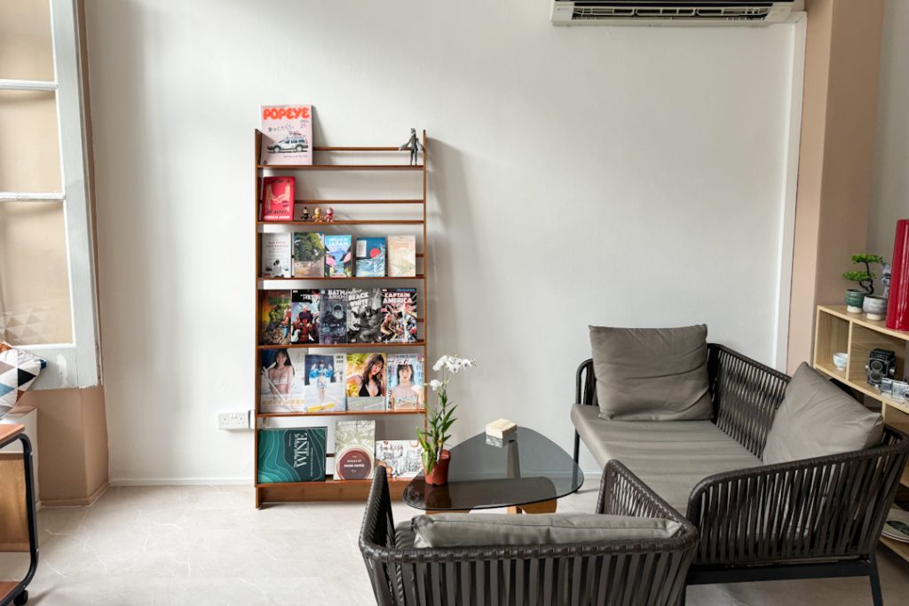 Magazine corner at Nibbies