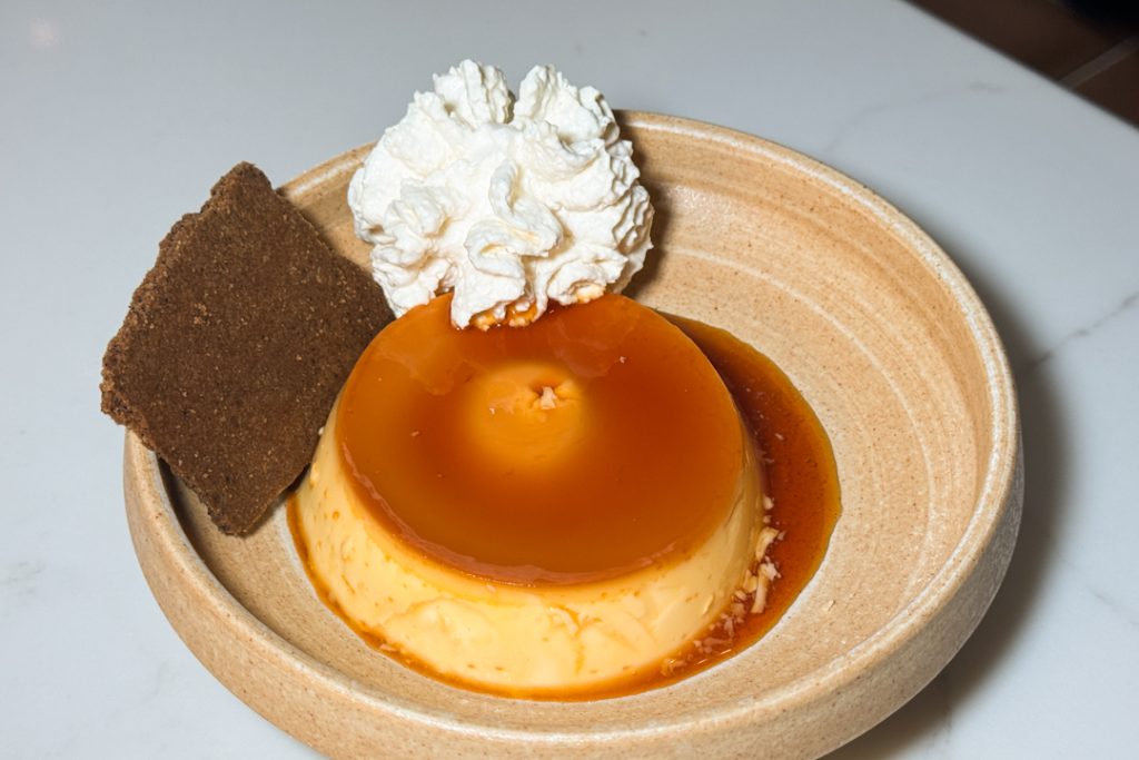Spanish flan pudding at Carlitos