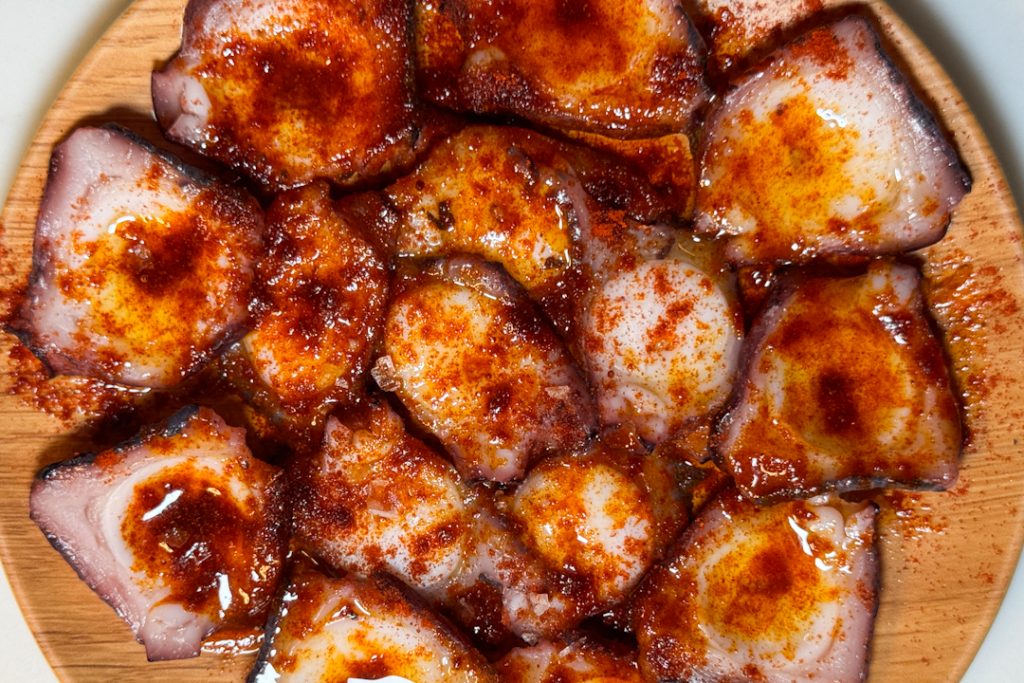 Spanish octopus tapas
