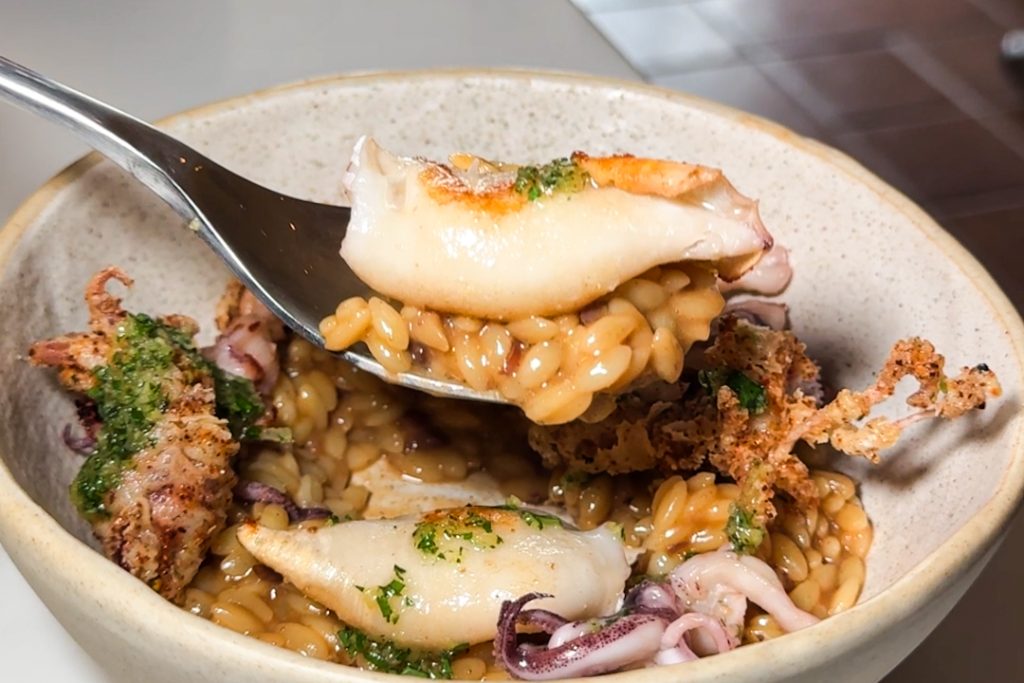 squid orzo spanish