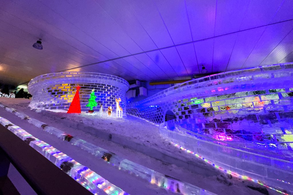 120m slide at Snow City
