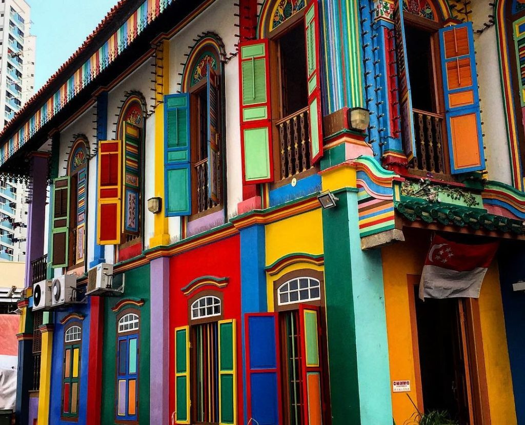 Facade of Instagrammable former house of Tan Teng Nah