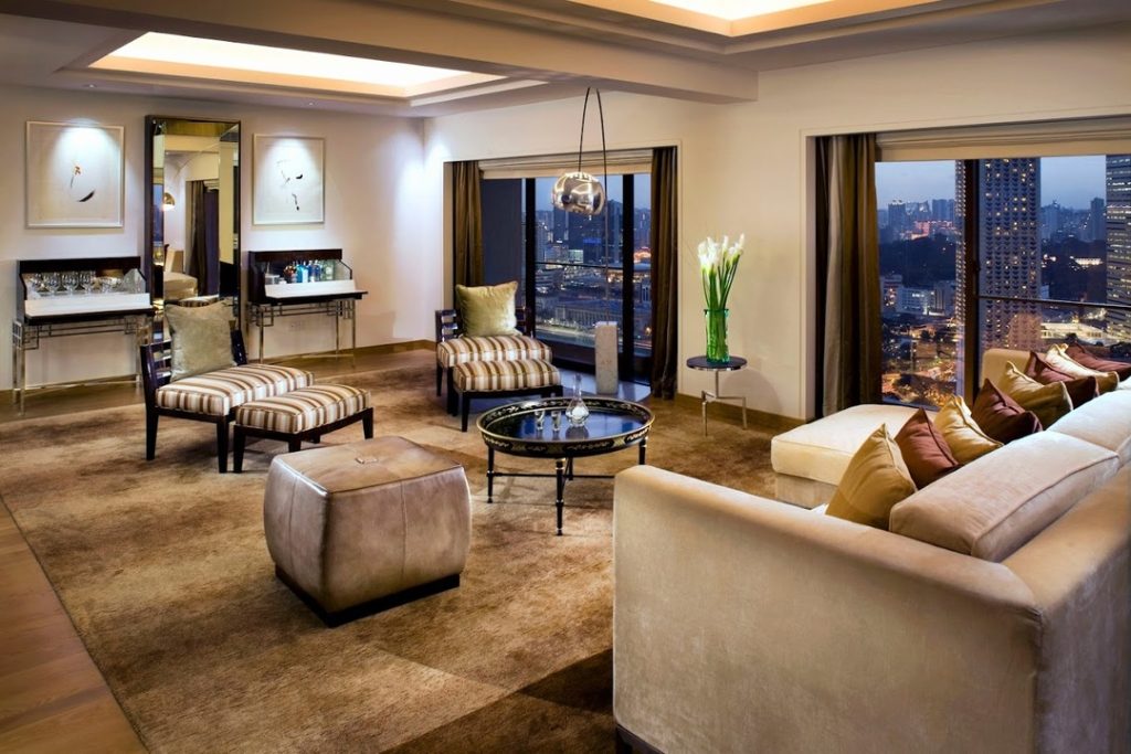 A modern look of the lounge in Pan Pacific