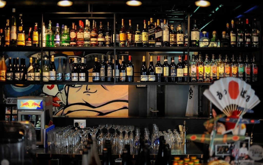 A fusion Japanese-themed rooftop bar 