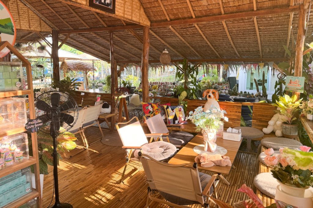 Dining area of SAMKHA Cafe