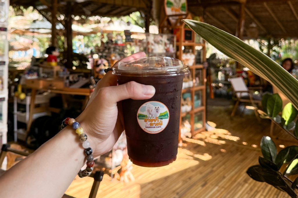 Iced Americano at SAMKHA Cafe
