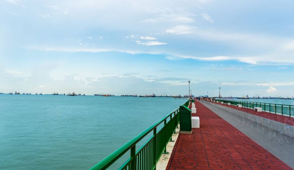 A popular fishing spot in Singapore.