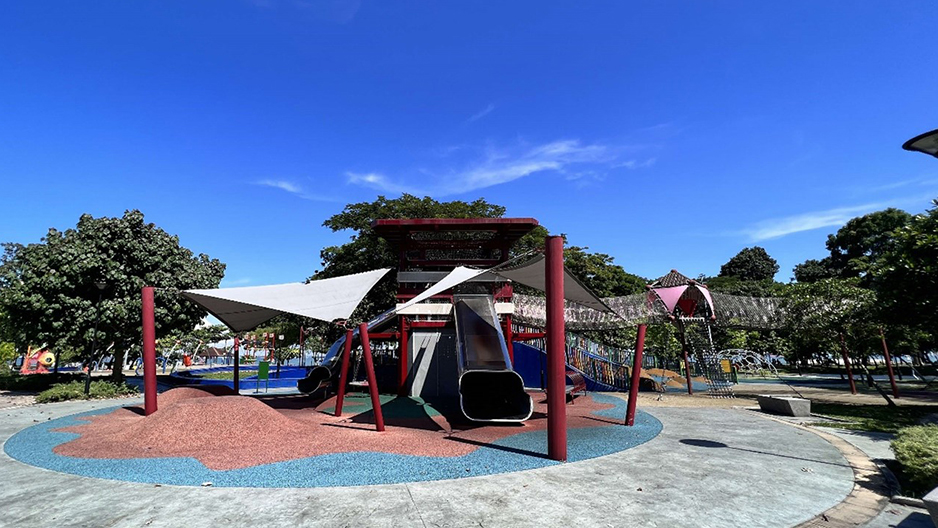 family-friendly playground in East Coast park. 