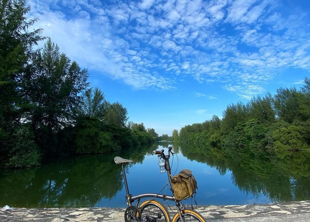 Cycling trail in Singapore