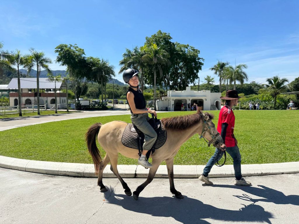 Riding a horse in Kuala Lumpur