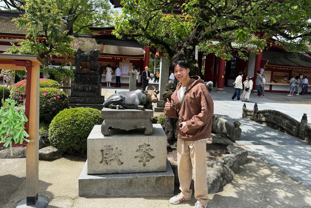 Ox Statue in Dazaifu Tenmagu Shrine