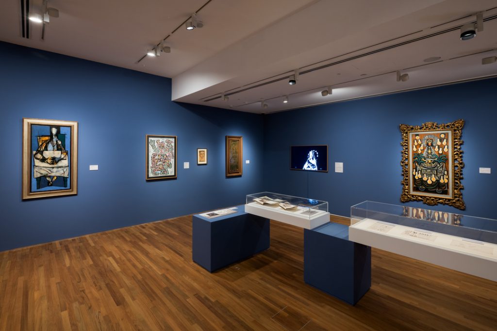 Installation view of “Thin lines against a field of colour” section, Fernando Zóbel Order is Essential