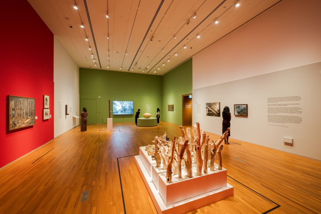 Installation view of “Figuring a scene” section, Between Declarations and Dreams