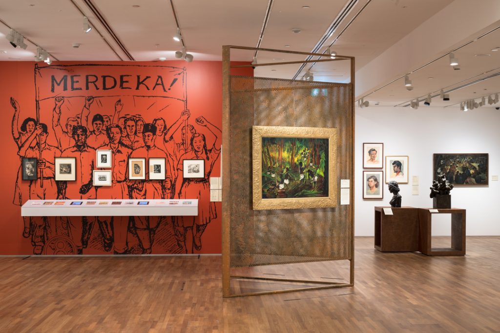 Installation view of Singapore Stories, Pathways and Detours of Art